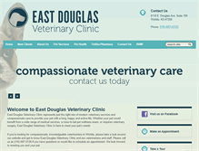 Tablet Screenshot of eastdouglasvet.com